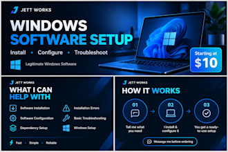 install and configure software on your windows PC