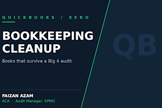 do bookkeeping cleanup, catch up and reconciliation