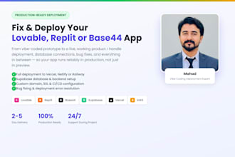 deploy your lovable, replit, or base44 app to production