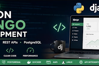 develop a custom python django web application
