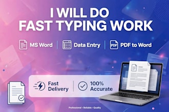 do fast typing work data entry and word formatting