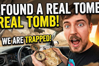 create clickbait ai youtube thumbnail design for high CTR