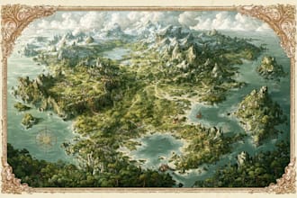 design a vector map, fantasy or real location