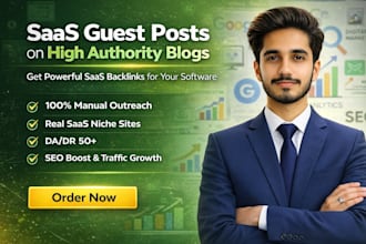 build niche relevant saas backlinks with guest posts