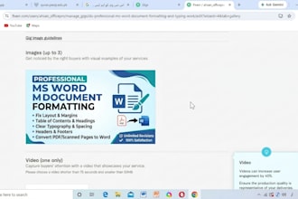 do professional ms word document formatting and typing work
