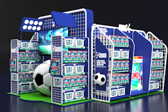 create photorealistic 3d displays, retail and posm