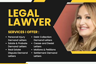 draft demand letters cease and desist motions and petitions