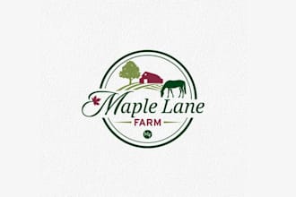 design creative fun family farm logo