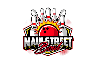 create attractive and imagination bowling logo design