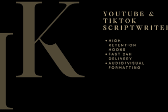 write engaging youtube and tiktok video scripts