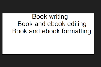 do book editng and formatting for you