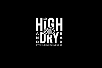 design creative cannabis consumption lounge logo
