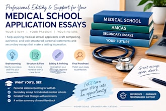 edit your, medical school, personal statement, in, 24 hours,