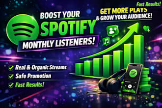 boost spotify monthly listeners, monthly listeners, spotify monthly listeners