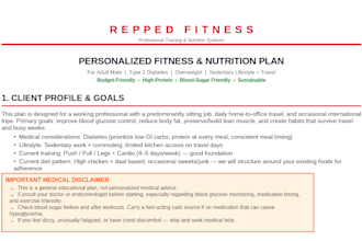 be your online personal fitness trainer and coach