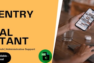 be your expert virtual assistant for data entry and typing