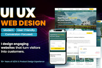 design figma website UI UX, saas website and landing page