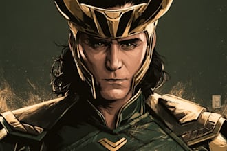 do super hero portrait sketch art