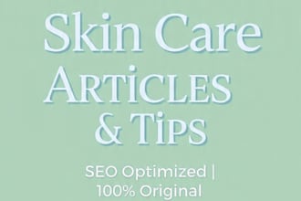write professional skin care tips