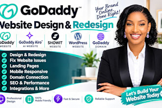 design redesign godaddy airo ai, showit website wordpress website godaddy domain