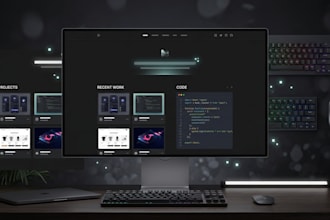 create a modern personal portfolio or resume website