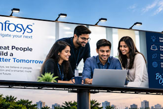 design eye catching billboard banner and outdoor signage