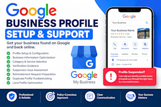 setup google my business fix suspended gmb reinstate business profile suspension