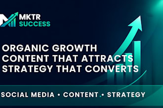 grow your brand organically with social media content and strategy
