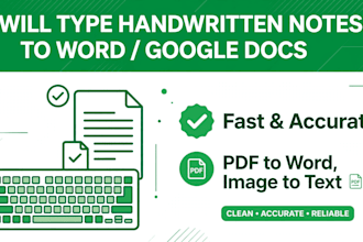 scanned PDF,type handwritten notes