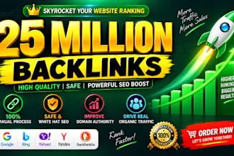 do manual seo backlinks, link building for your website or landing page
