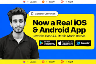 convert lovable, base44 or replit apps to ios and android