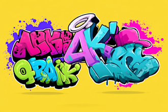design perfect graffiti art for your logo and graffiti