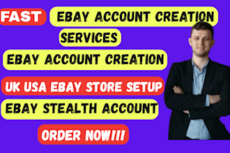 create verified US UK ebay seller account ebay store account creation
