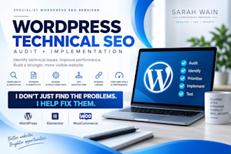 perform a technical SEO audit and fix wordpress issues