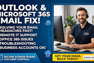 fix your outlook or microsoft 365 email problem remotely