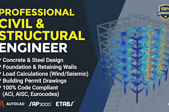 be your  engineer for civil engineering structural design