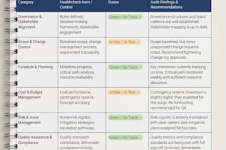conduct an independent project audit