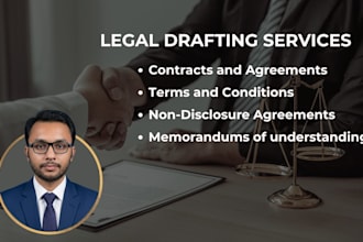 draft legal agreements, contracts and nda