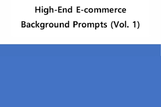provide the midjourney v6 masterclass high end ecommerce background prompts vol