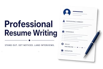 write a professional resume and cover letter