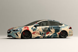 car wrap vehicle wrap truck wrap racing car wrap