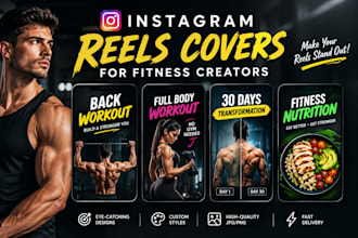 design scroll stopping instagram reel covers for fitness creators