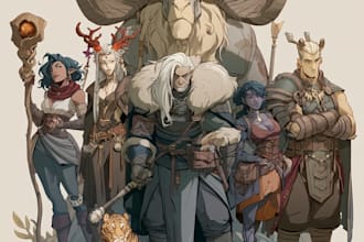 draw character illustration and custom character art