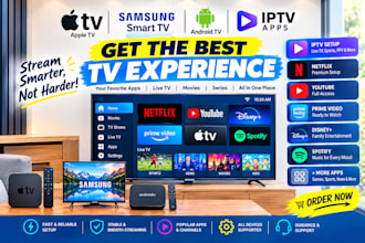 develop apple TV, samsung smart TV, android TV and iptv apps