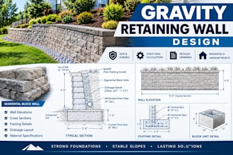 design segmental and gravity retaining walls for residential projects