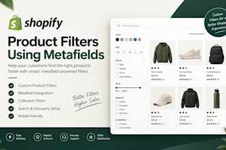 set up shopify product filters using metafields
