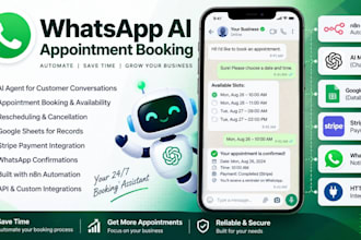 build a whatsapp ai appointment booking automation with n8n
