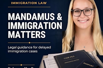 prepare a federal writ of mandamus to force action on delayed uscis cases