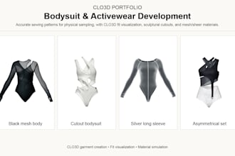 develop clothing patterns and 3d garments in clo3d