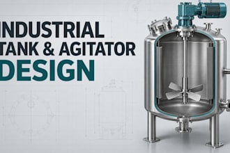 design industrial agitators and tanks in autodesk inventor